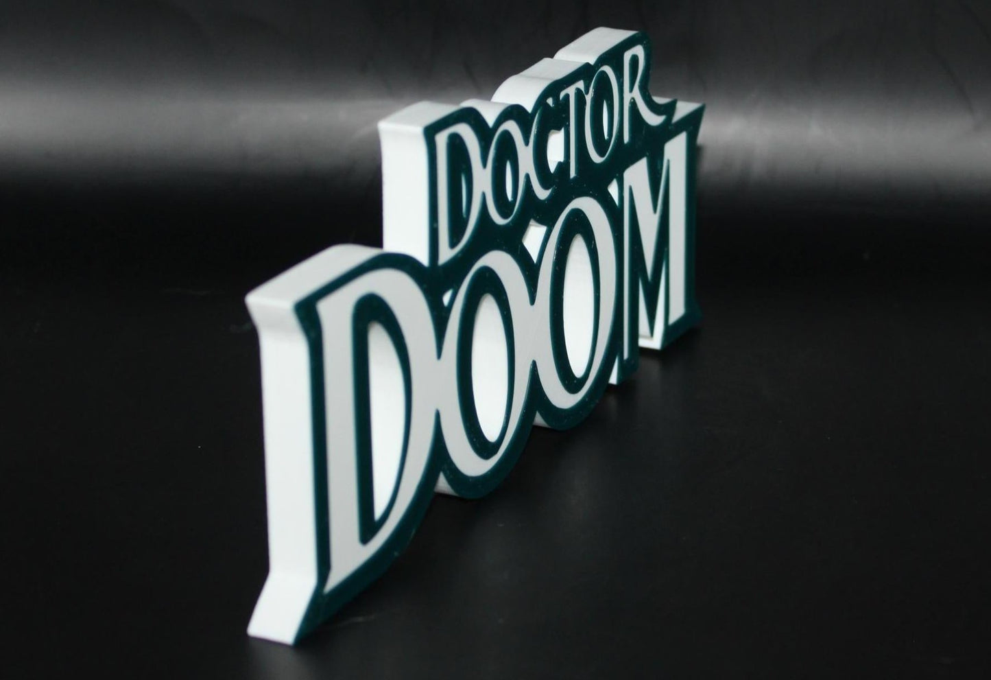 Doctor Doom 3D printed Comic Logo Art