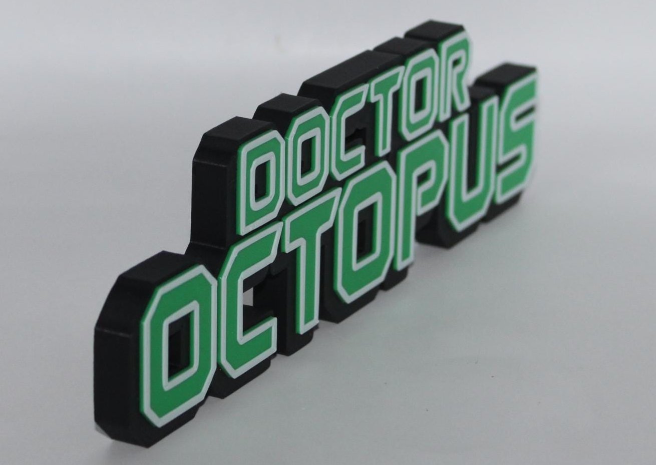 Doctor Octopus 3D printed Comic Logo Art