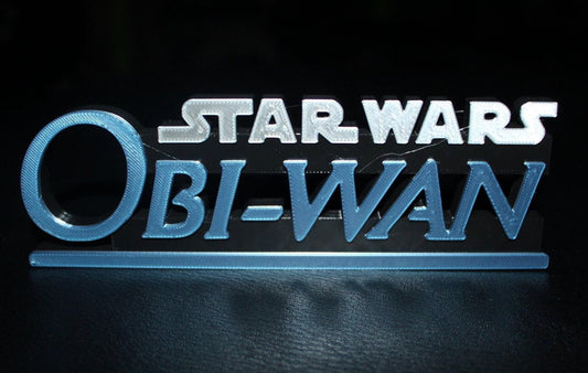 Obi-Wan 3D printed Comic Logo Art