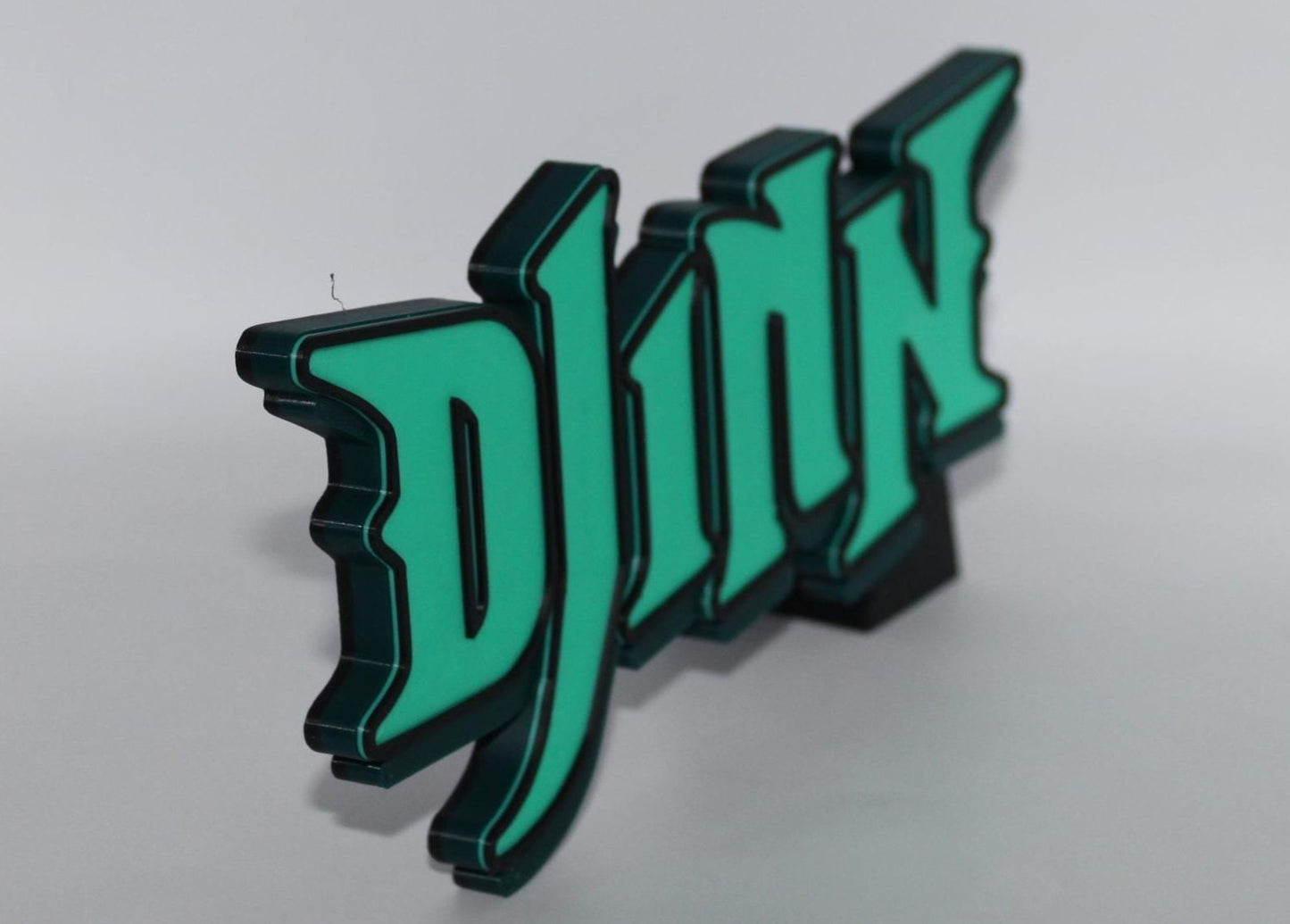 Djinn 3D printed Comic Logo Art