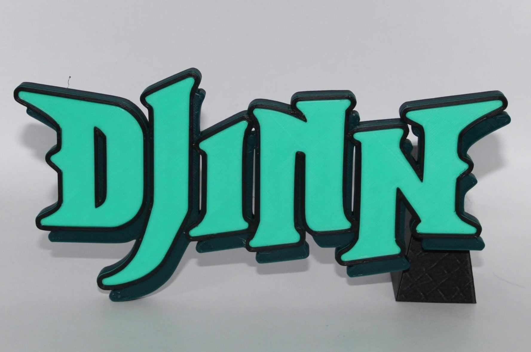 Djinn 3D printed Comic Logo Art