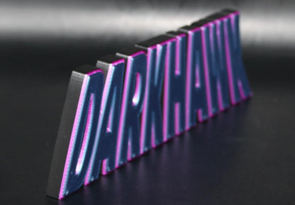 Darkhawk 3D printed Comic Logo Art