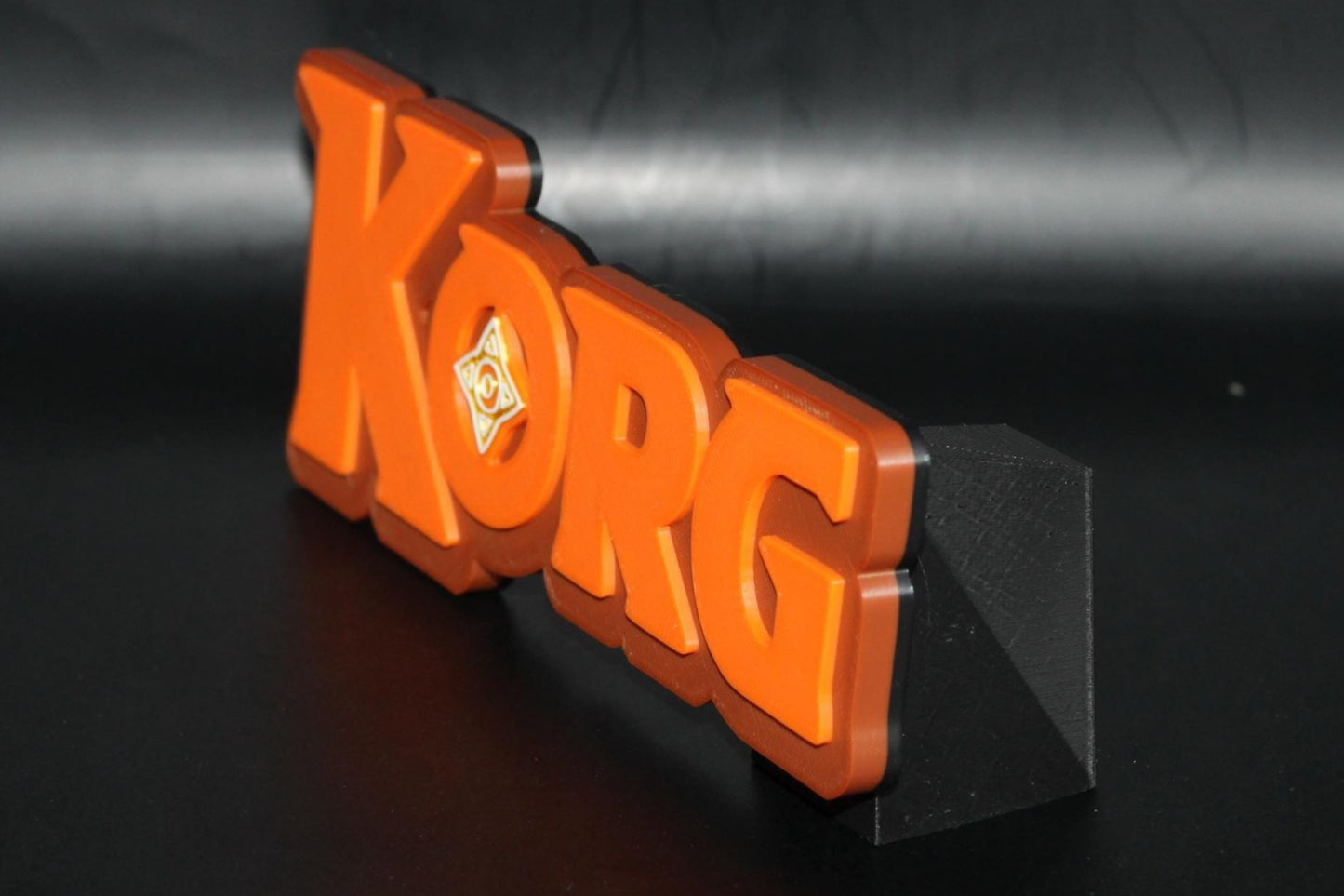 Korg 3D printed Comic Logo Art