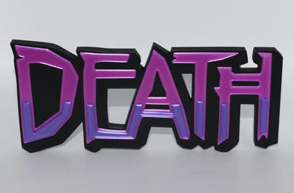 Death 3D printed Comic Logo Art