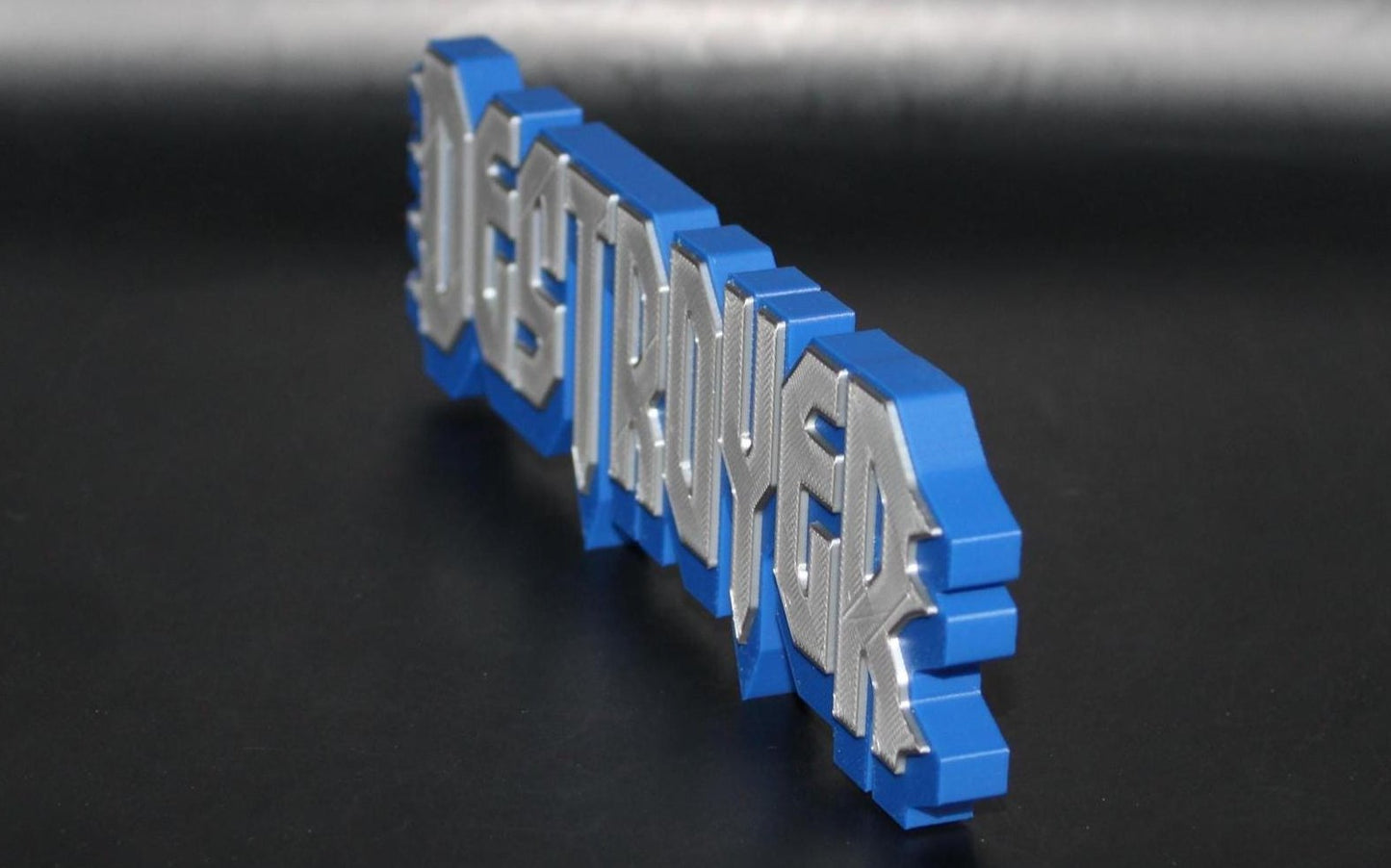 Destroyer 3D printed Comic Logo Art