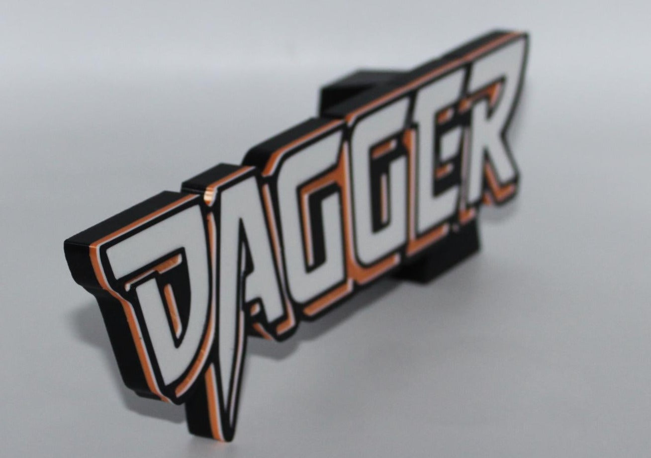 Dagger 3D printed Comic Logo Art