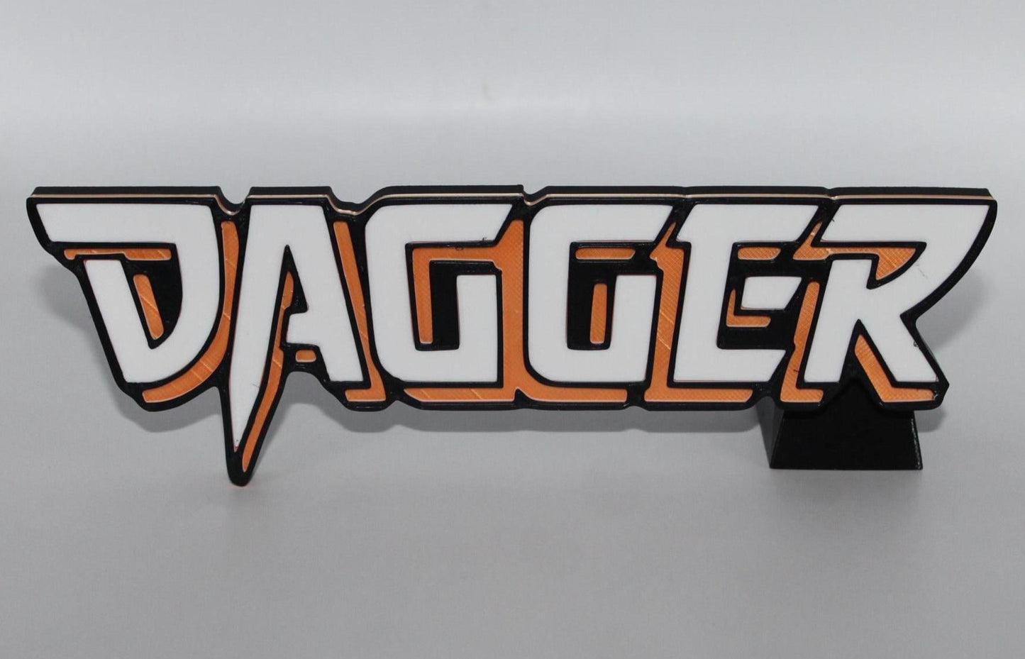 Dagger 3D printed Comic Logo Art