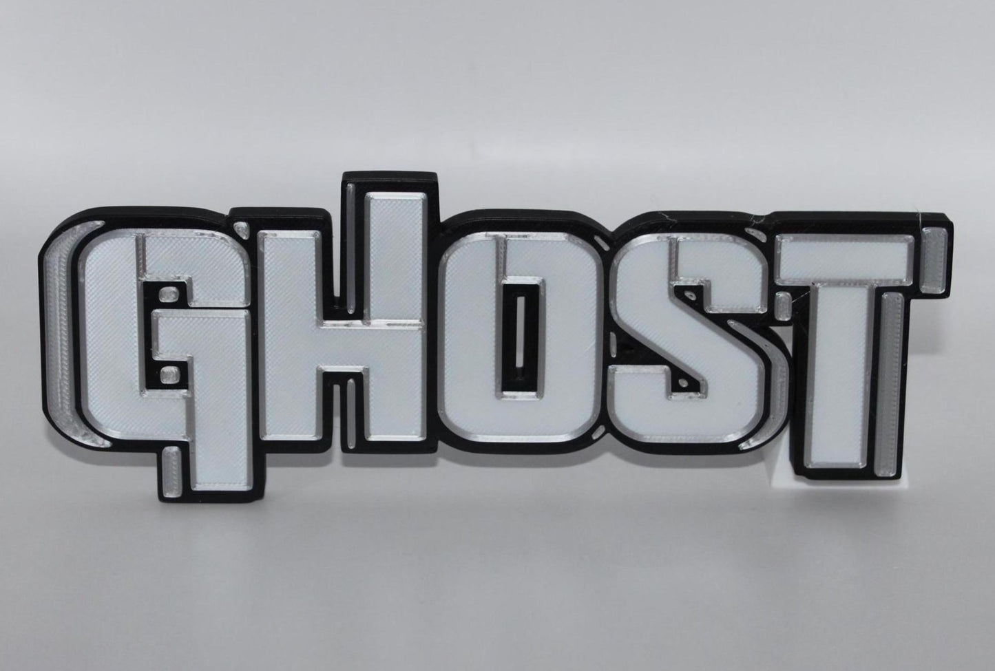 Ghost 3D printed Comic Logo Art