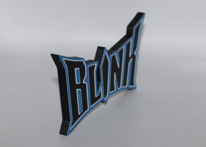 Blink 3D printed Comic Logo Art