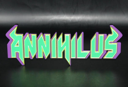 Annihilus 3D printed Comic Logo Art