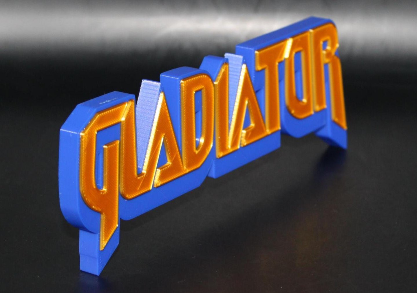 Gladiator 3D printed Comic Logo Art