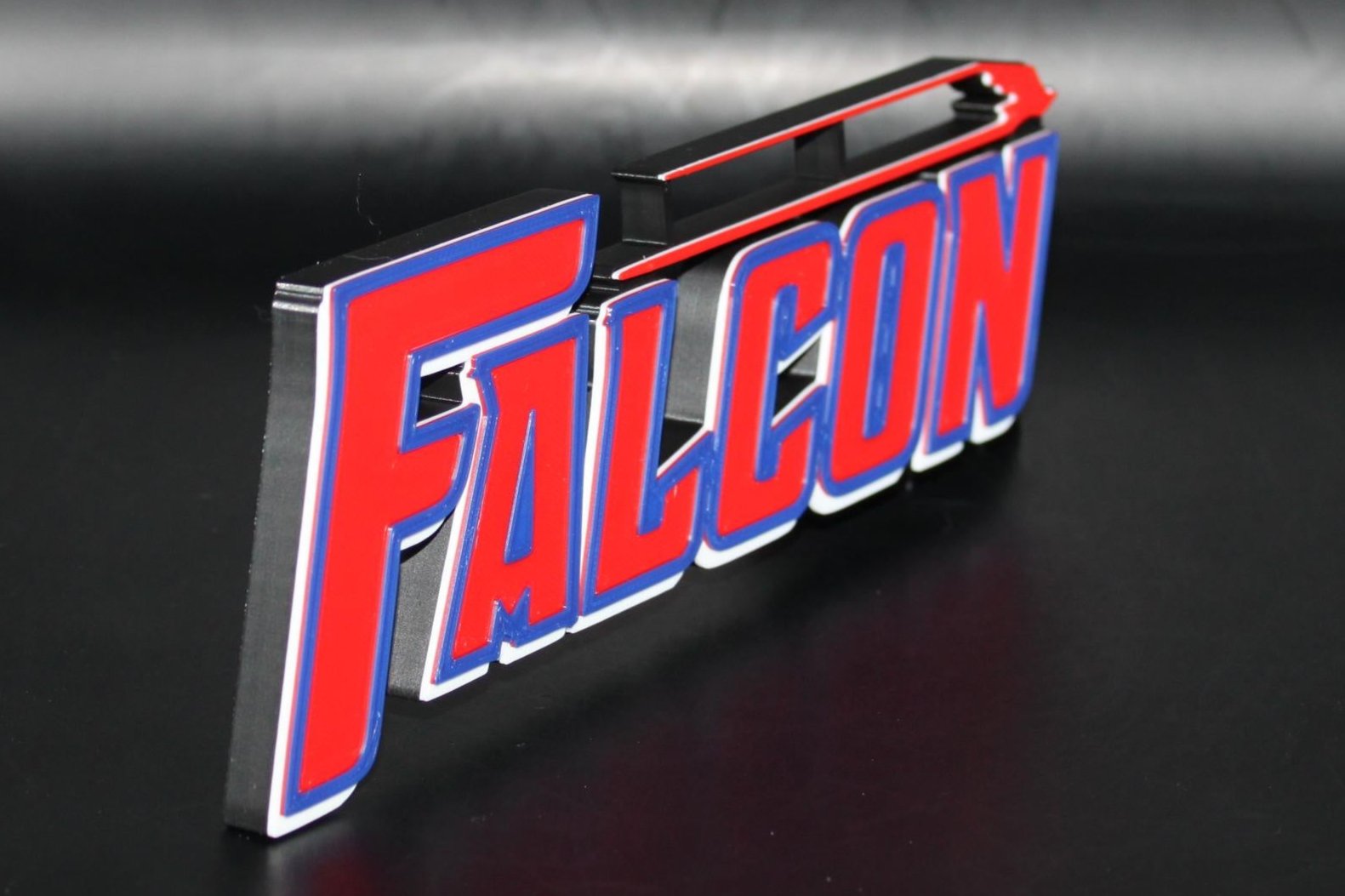 Falcon 3D printed Comic Logo Art