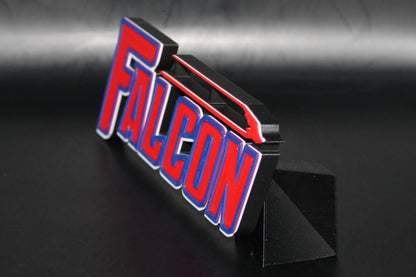 Falcon 3D printed Comic Logo Art