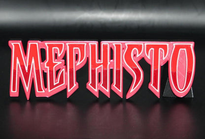 Mephisto 3D printed Logo Sign Wall Desk Shelf Art