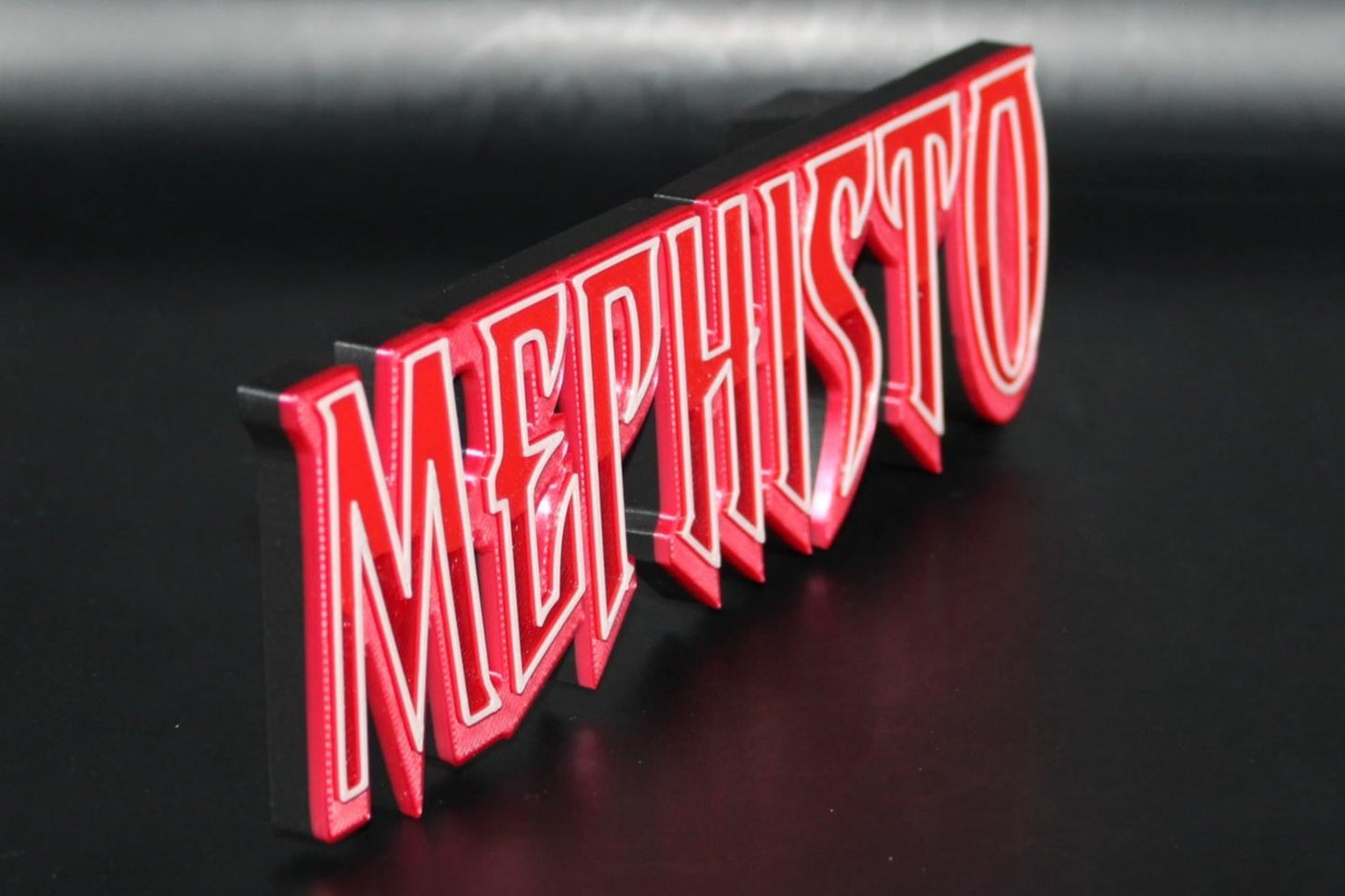 Mephisto 3D printed Logo Sign Wall Desk Shelf Art