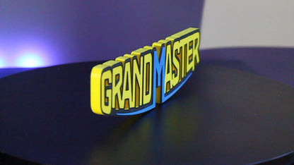 Grand Master 3D printed Logo Sign Wall Desk Shelf Art