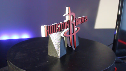 Houston Rockets 3D printed Logo Sign Wall Desk Shelf Art