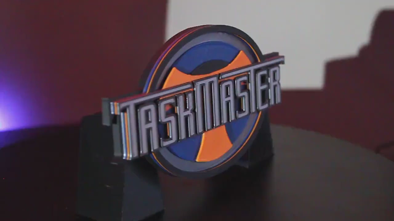 Taskmaster 3D printed Comic Logo Art