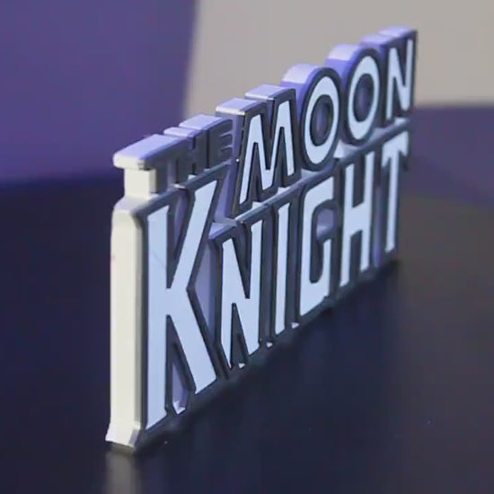 Moon Knight 3D printed Comic Logo Art