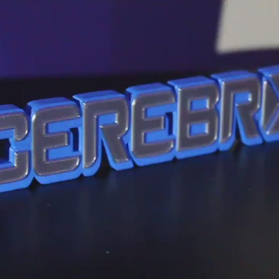 Cerebro 3D printed Comic Logo Art