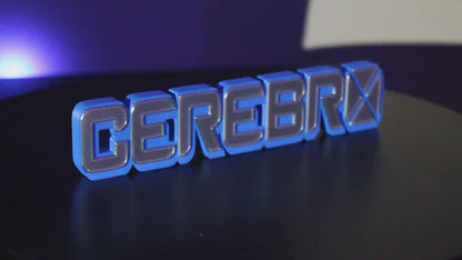 Cerebro 3D printed Comic Logo Art