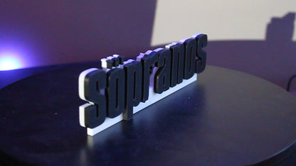 The Sopranos 3D printed Logo Sign Wall Desk Shelf Art