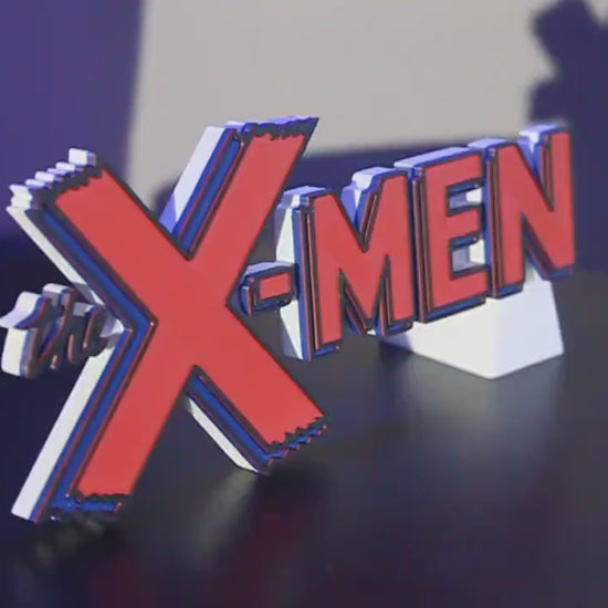 X-Men 3D printed Comic Logo Art