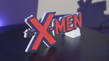 X-Men 3D printed Comic Logo Art