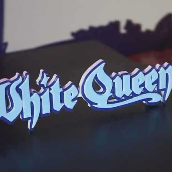 White Queen 3D printed Comic Logo Art