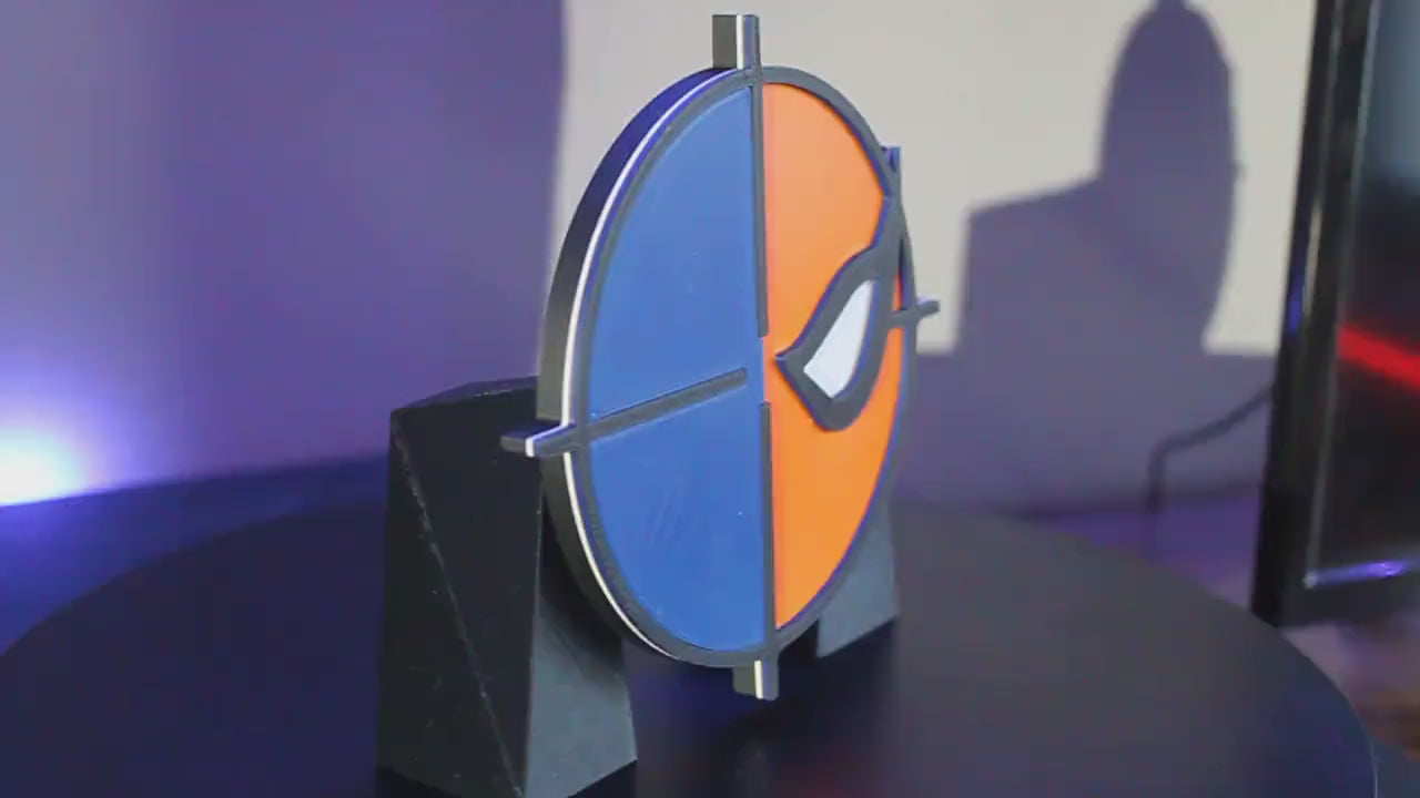 Deathstroke 3D printed Comic Logo Art