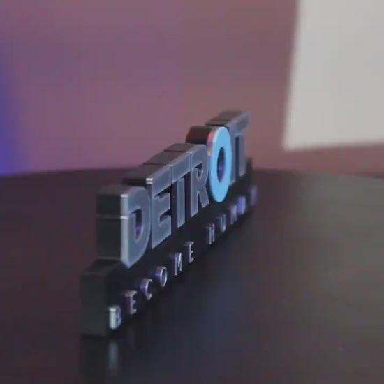 Detroit Become Huma 3D printed Logo Art