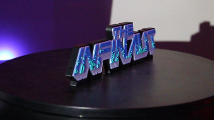 The Infinaut 3D printed Logo Sign Wall Desk Shelf Art