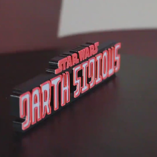 Darth Sidious 3D printed Comic Logo Art