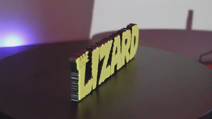 The Lizard 3D printed Comic Logo Art