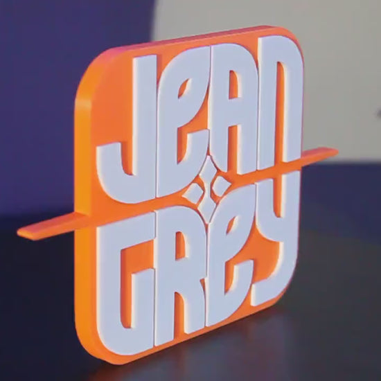 Jean Grey 3D printed Comic Logo Art