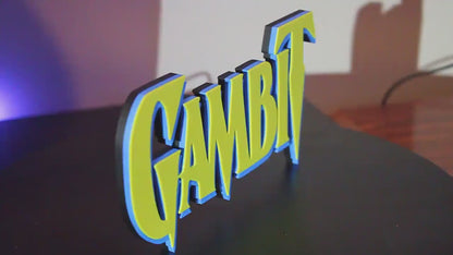 Gambit printed Comic Logo Art