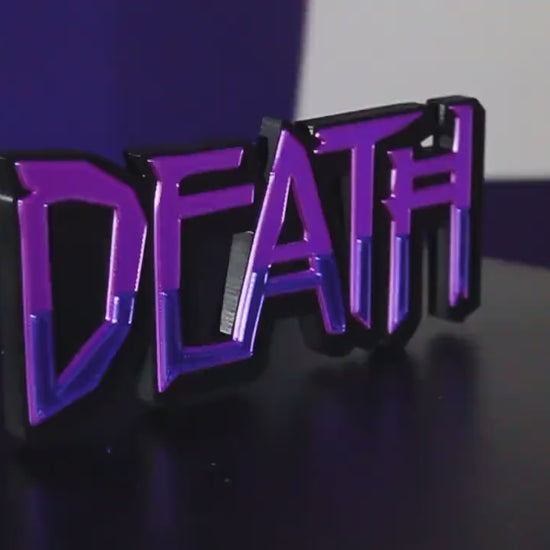 Death 3D printed Comic Logo Art