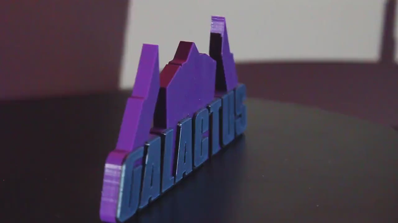 Galactus 3D printed Comic Logo Art