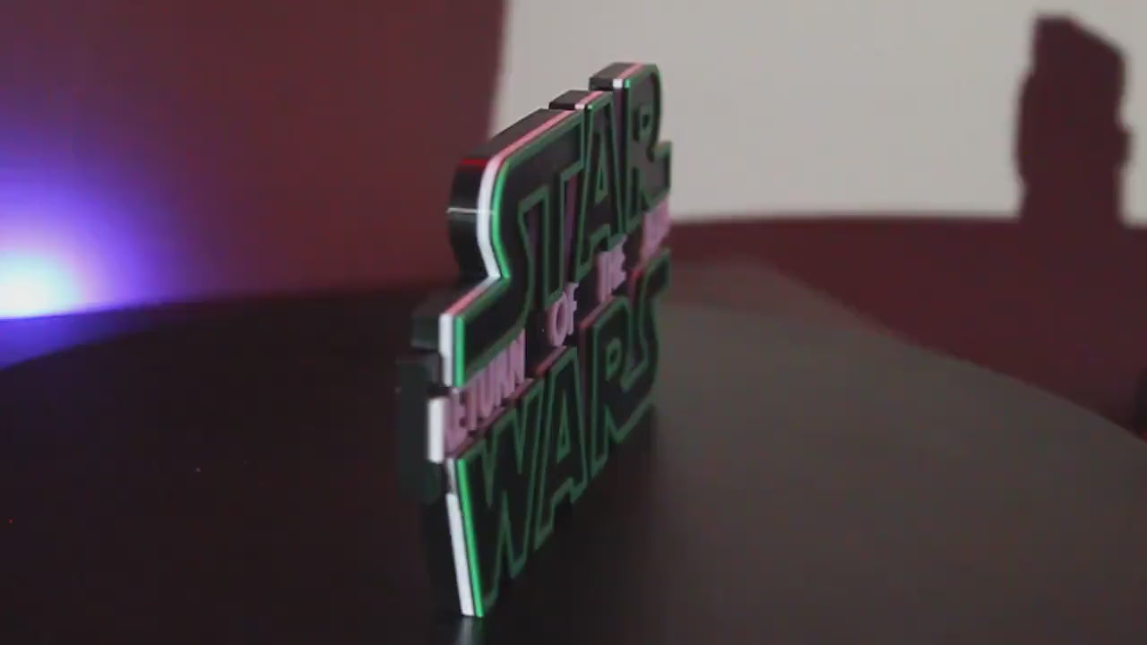 Star Wars Return Of The Jedi 3D printed Logo Art