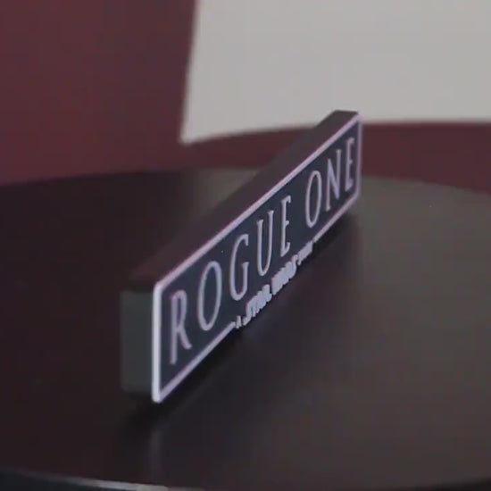 Rouge One a Star Wars story 3D printed Logo Art