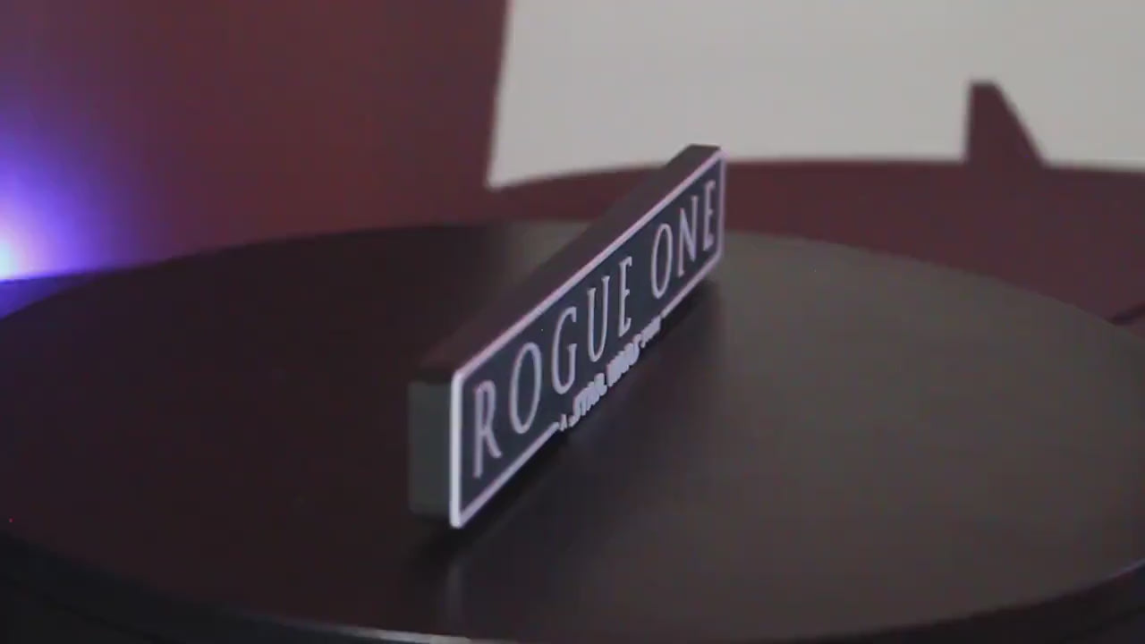 Rouge One a Star Wars story 3D printed Logo Art