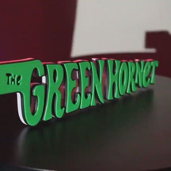 The Green Hornet 3D Printed Logo Art