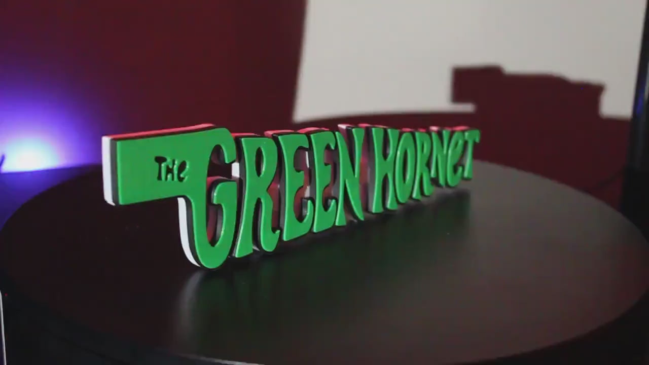 The Green Hornet 3D Printed Logo Art