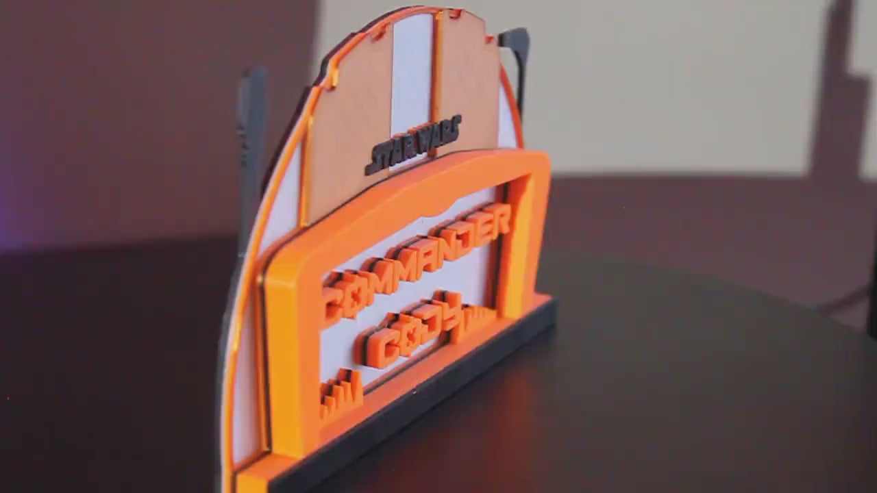 Commander Cody 3D printed Logo Art