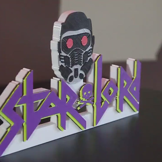 Star Lord 3D printed Comic Logo Art