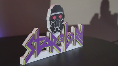 Star Lord 3D printed Comic Logo Art