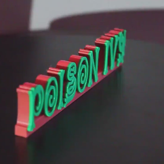 Poison Ivy 3D printed Comic Logo Art