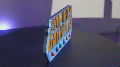 The Infinity Gauntlet 3D printed Comic Logo Art