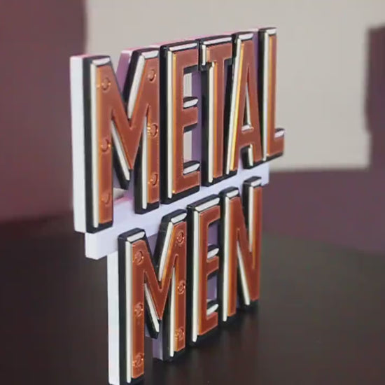 Metal Men 3D printed Logo Art