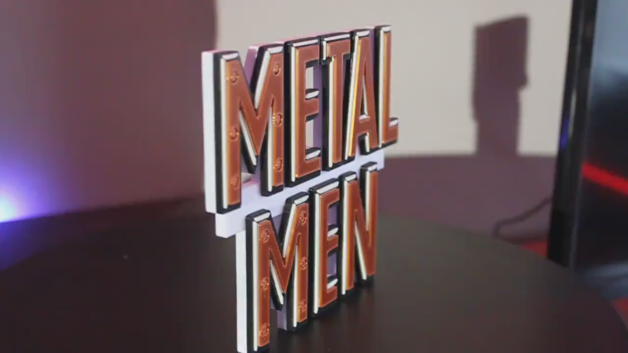 Metal Men 3D printed Logo Art